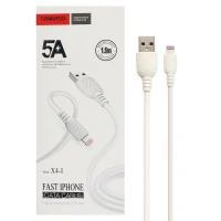 کابل آیفونی فست شارژ Tranyoo X4-I 5A 1.5m