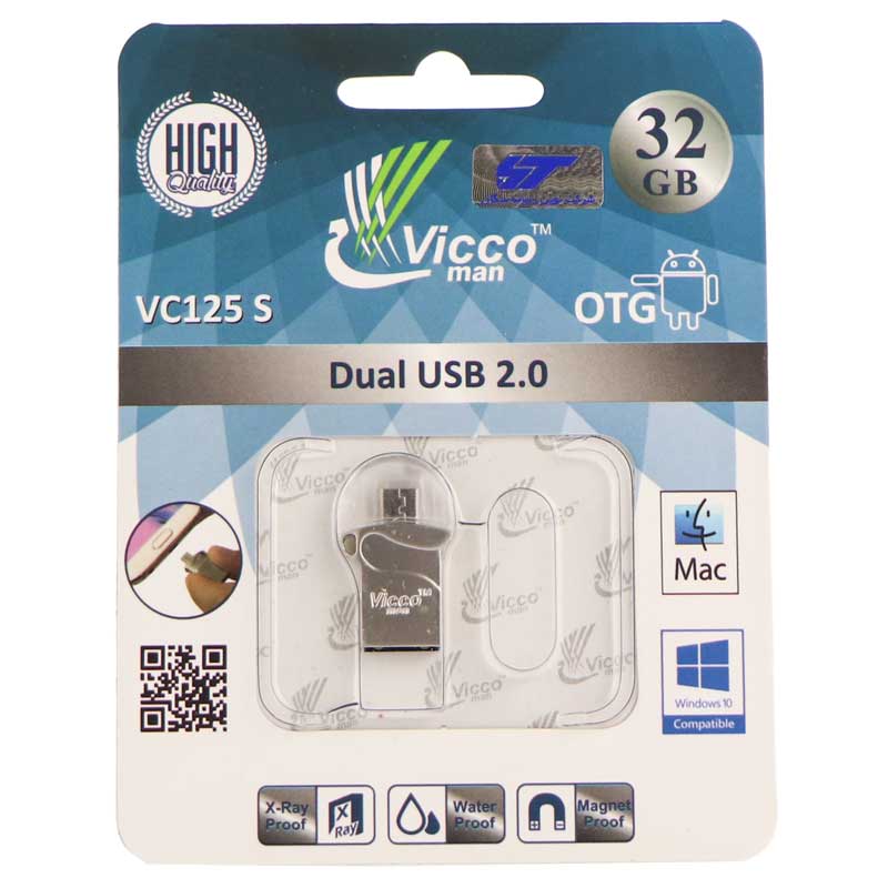 فلش 32 گیگ ویکومن Vicco VC125 OTG
