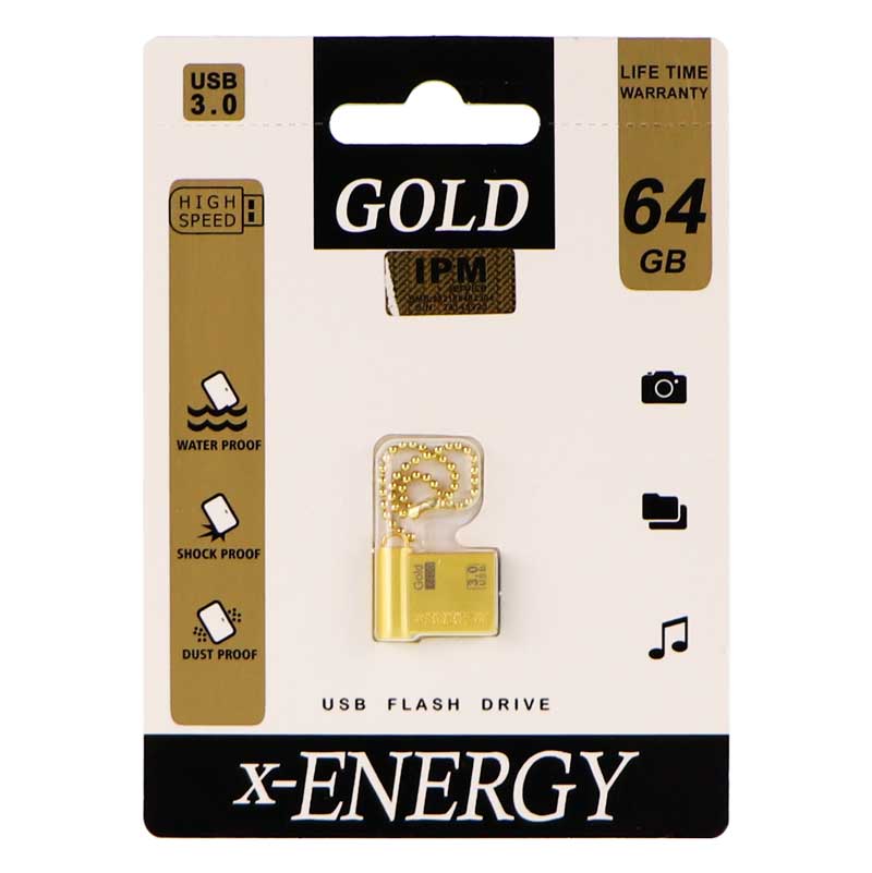 فلش 64 گیگ ایکس-انرژی X-Energy Gold USB3.0