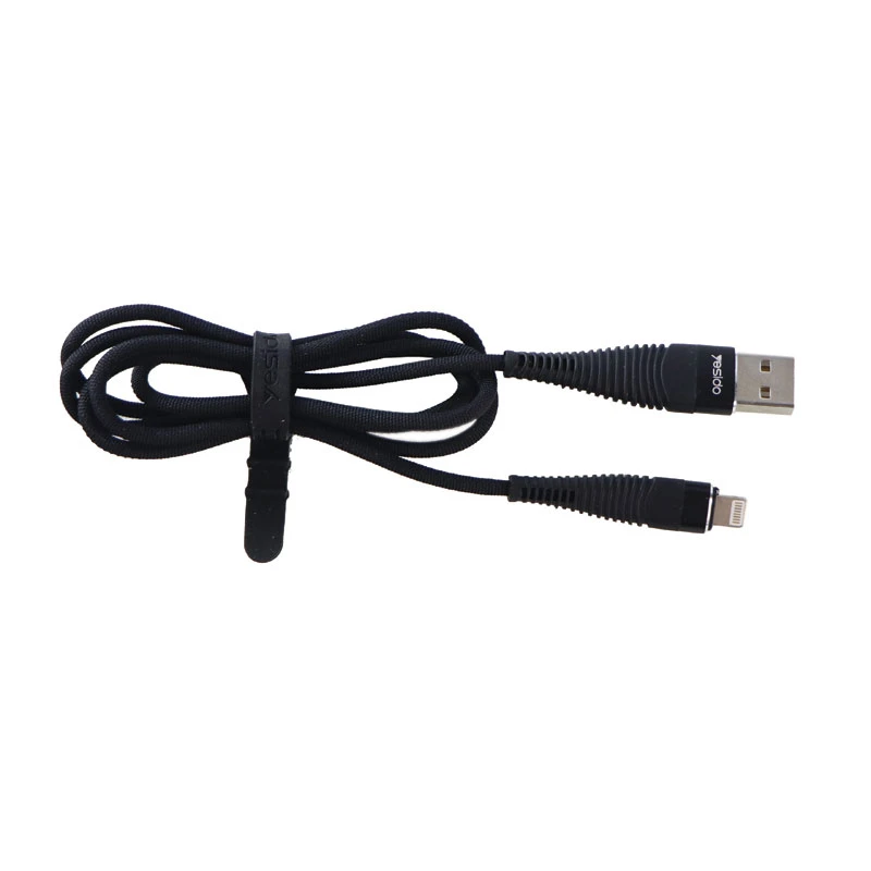 کابل آیفونی Yesido CA-12 2.4A 1m روکش دار