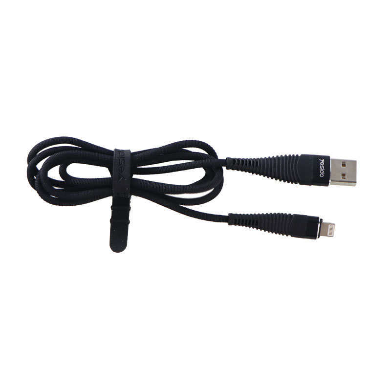کابل آیفونی Yesido CA-12 2.4A 1m روکش دار