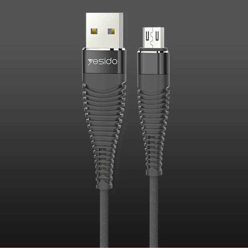 کابل میکرو یو اس بی Yesido CA-12 2.4A 1m روکش دار