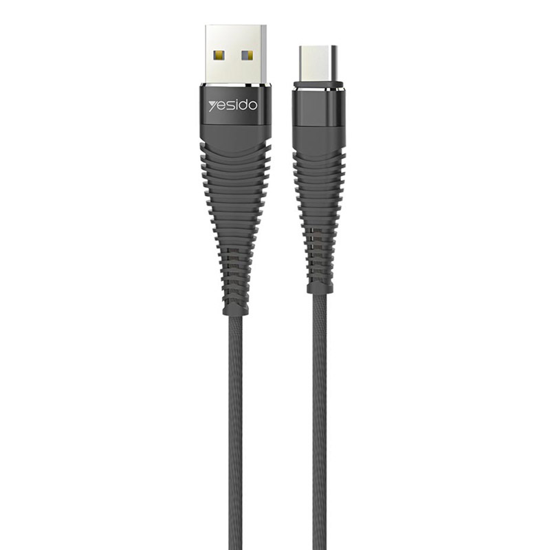 کابل تایپ سی Yesido CA-12 2.4A 1m روکش دار