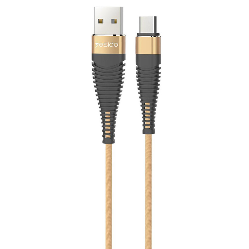 کابل تایپ سی Yesido CA-12 2.4A 1m روکش دار