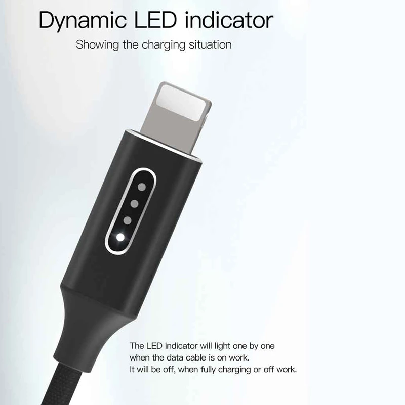 کابل آیفونی Yesido CA18 2.4A 1.2m