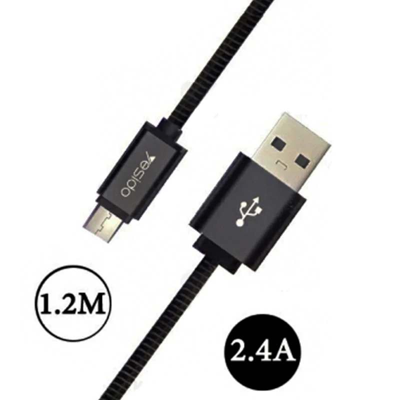 کابل میکرو یو اس بی Yesido CA-T2 2.4A 1.2m