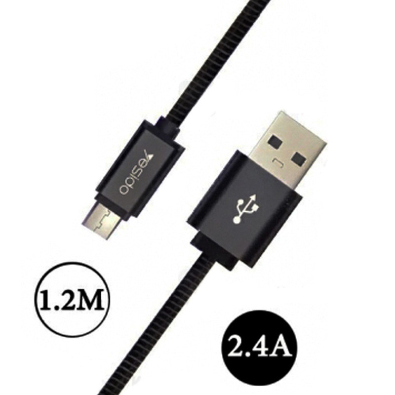 کابل میکرو یو اس بی Yesido CA-T2 2.4A 1.2m
