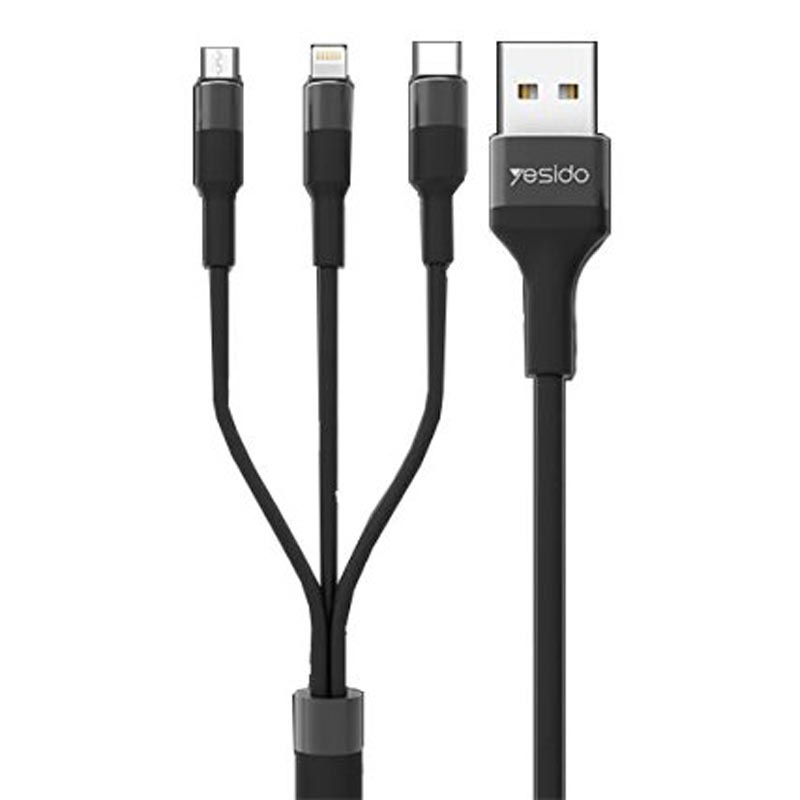 کابل کنفی 3 سر Yesido CA20 3.4A 1.2m