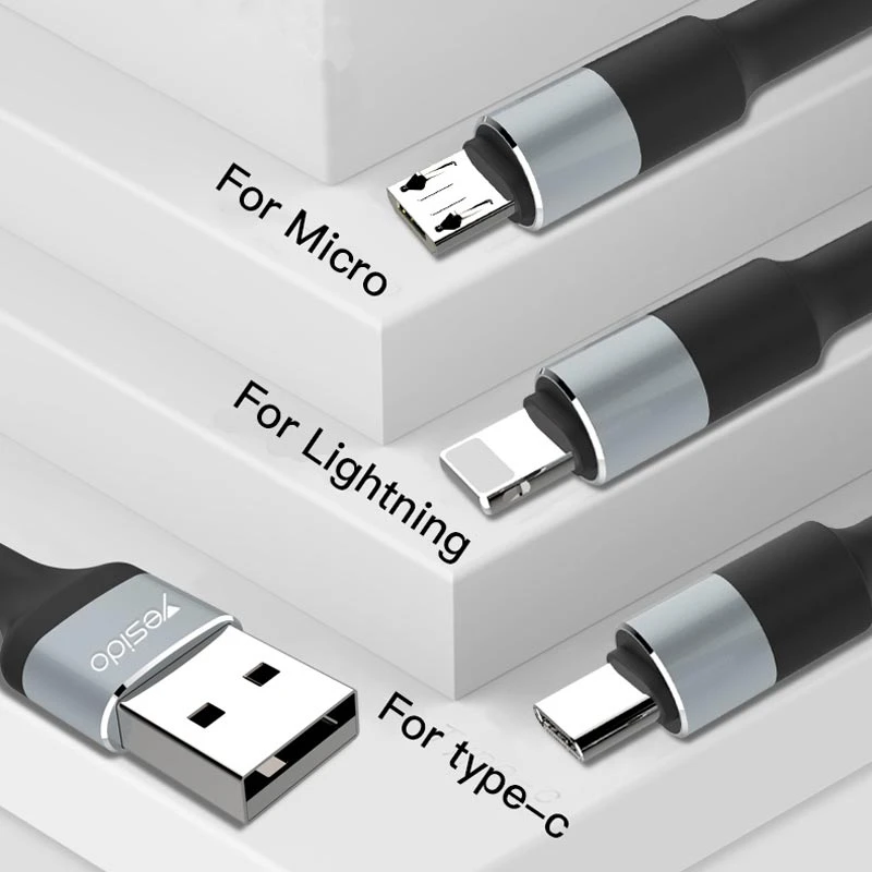 کابل کنفی 3 سر Yesido CA20 3.4A 1.2m