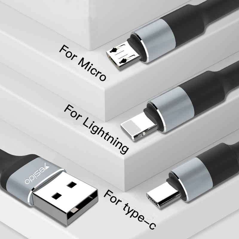 کابل کنفی 3 سر Yesido CA20 3.4A 1.2m