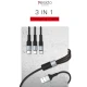 کابل کنفی 3 سر Yesido CA20 3.4A 1.2m