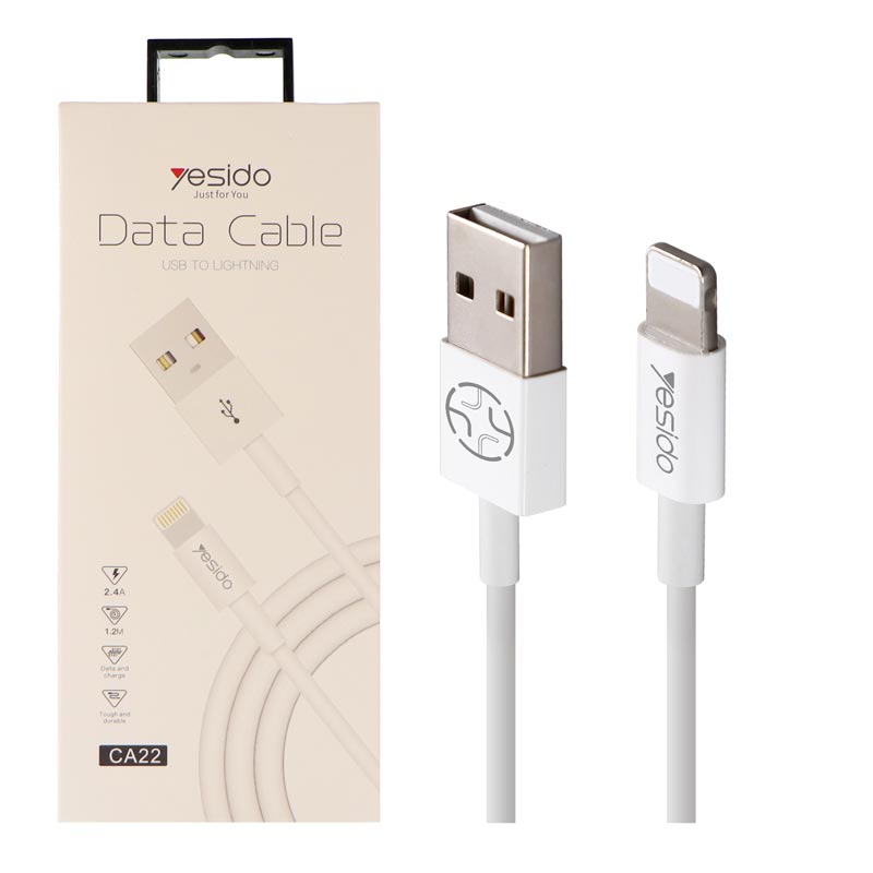 کابل آیفونی Yesido CA22 2.4A 1.2m