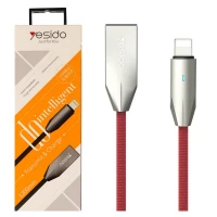 کابل آیفونی Yesido CA23 2.4A 1.2m روکش دار