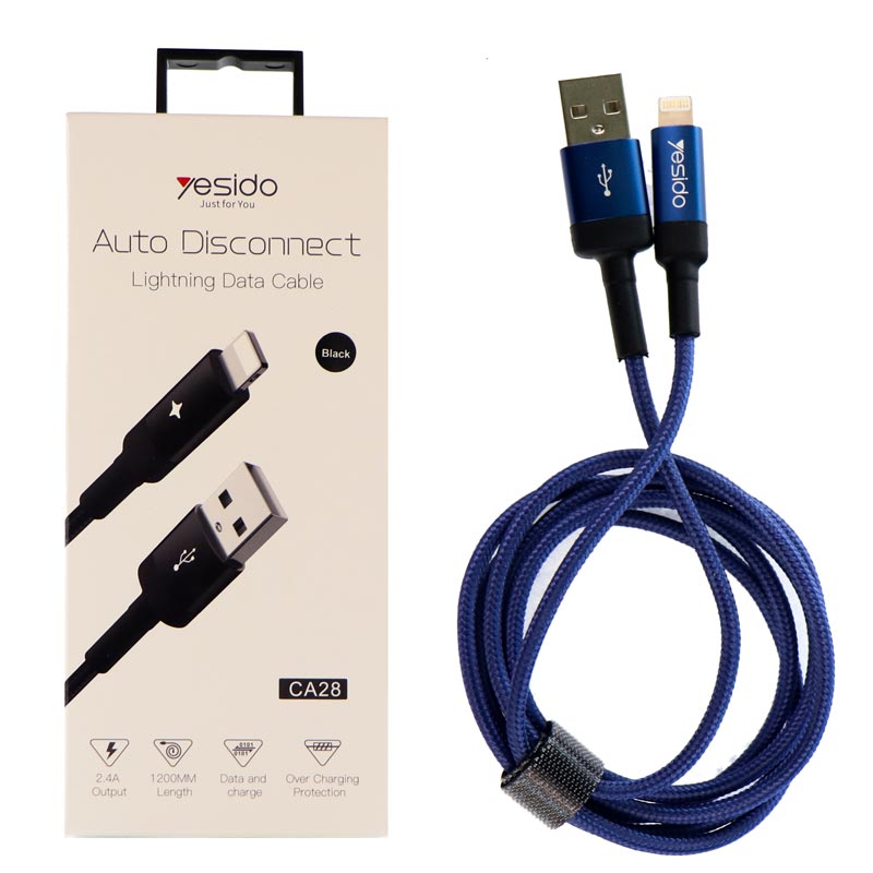 کابل آیفونی Yesido CA28 2.4A 1.2m