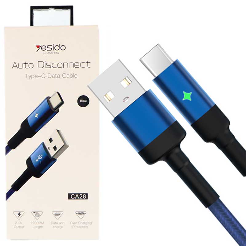 کابل Yesido CA28 2.4A 1.2m Type-C