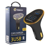 شارژر فندکی Yesido Y22 6.3A