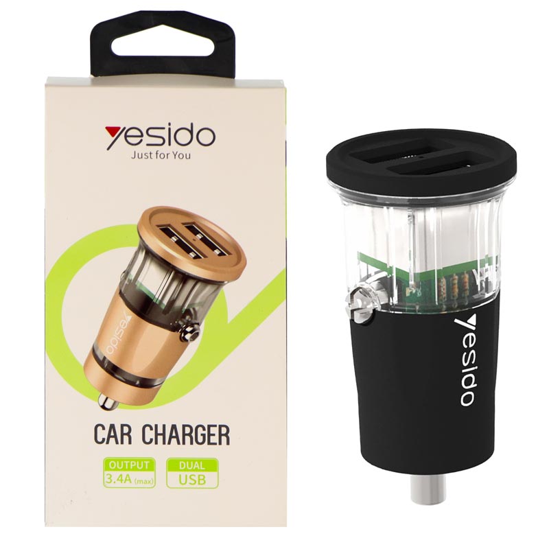 شارژر فندکی Yesido Y28 3.4A