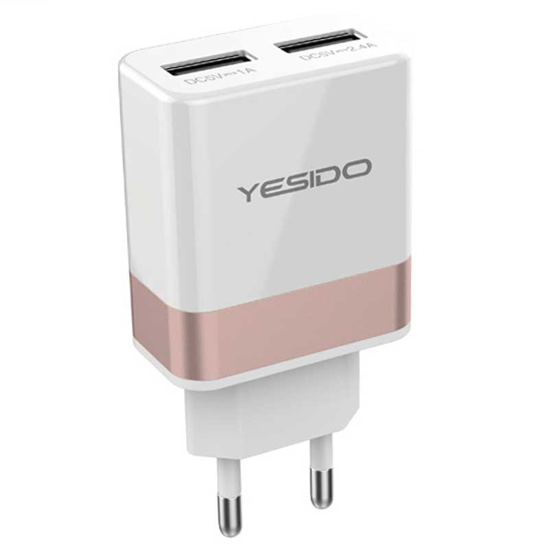 شارژر دیواری Yesido YC01 2.4A