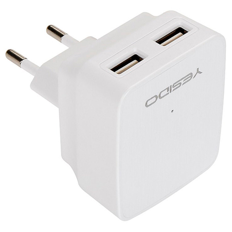 کلگی فست شارژ Yesido YC02 2Port 2.4A 12W