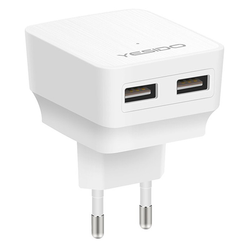 کلگی فست شارژ Yesido YC02 2Port 2.4A 12W