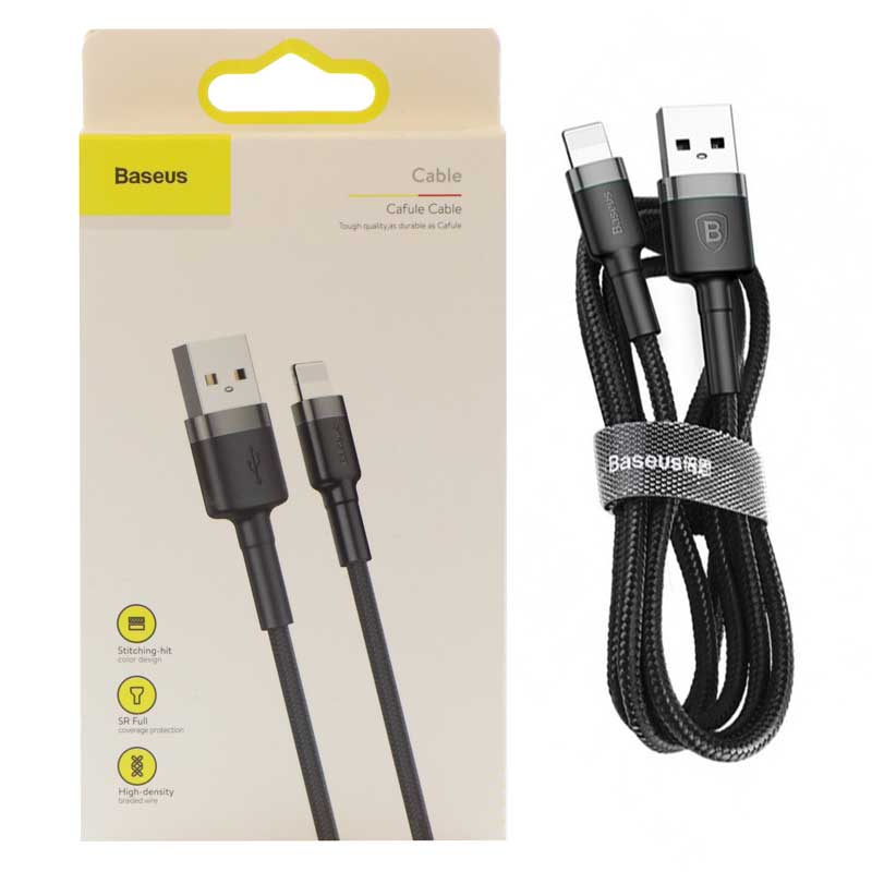کابل کنفی آیفونی Baseus BG1 2.4A 1m