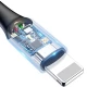 کابل کنفی آیفونی Baseus C-Shaped CALCD 2.4A 1m