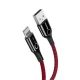 کابل کنفی آیفونی Baseus C-Shaped CALCD 2.4A 1m