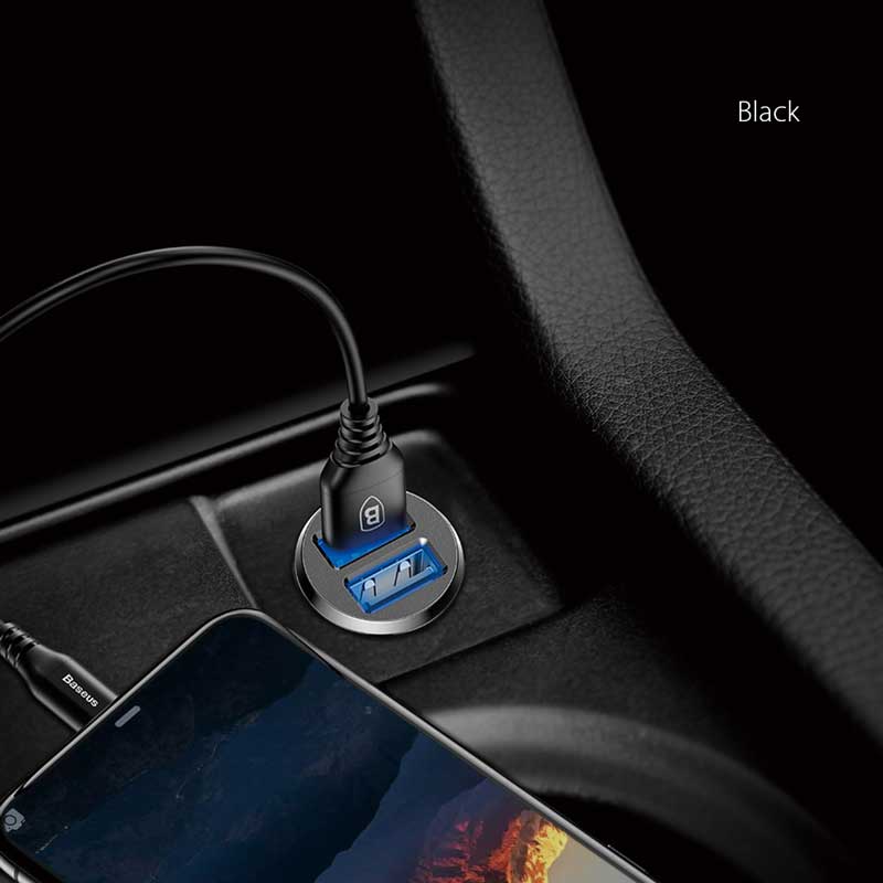 شارژر فندکی Baseus Grain CCALL-ML 3.1A