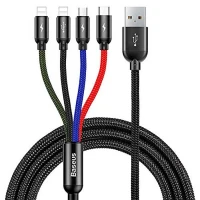 کابل 4 سر Baseus Rapid Series CA1T4-A01 3.5A 1.2m