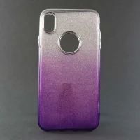 قاب اکلیلی دورنگ iPhone XS Max سفیدبنفش