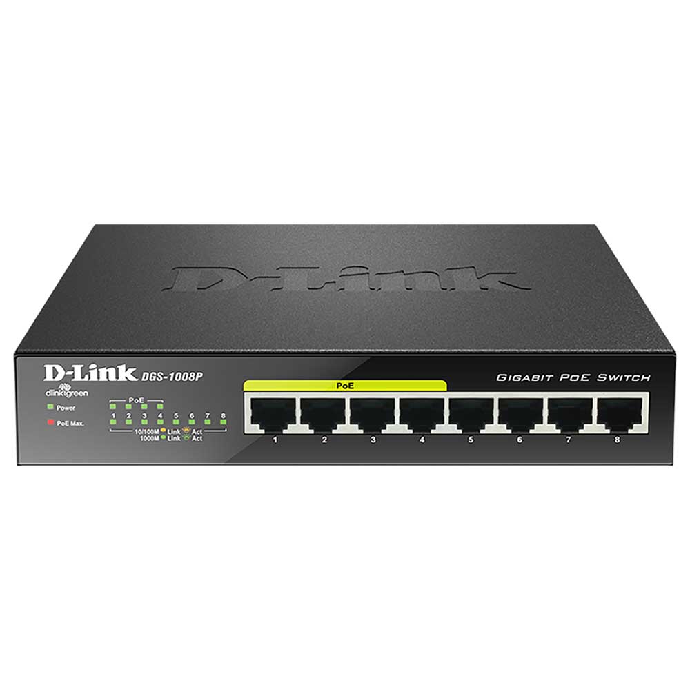 سوییچ D-Link DGS-1008P 8Port