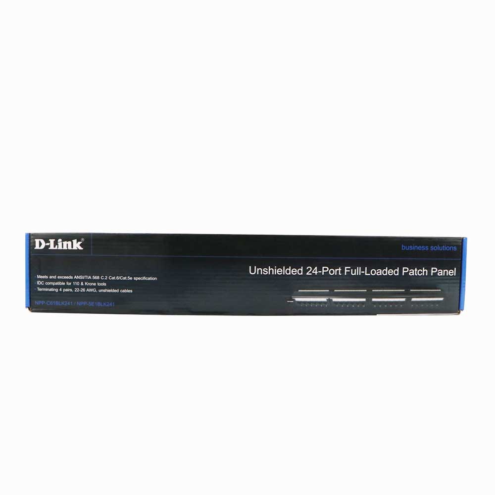 پچ پنل لودد 24 پورت D-Link K241 CAT6 UTP