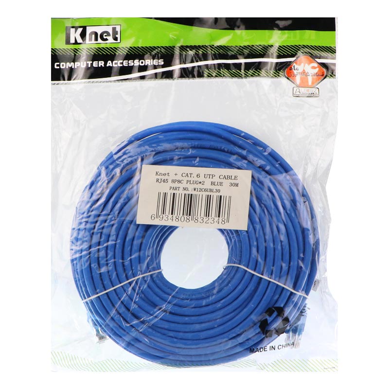 کابل شبکه K-net Cat6 30m
