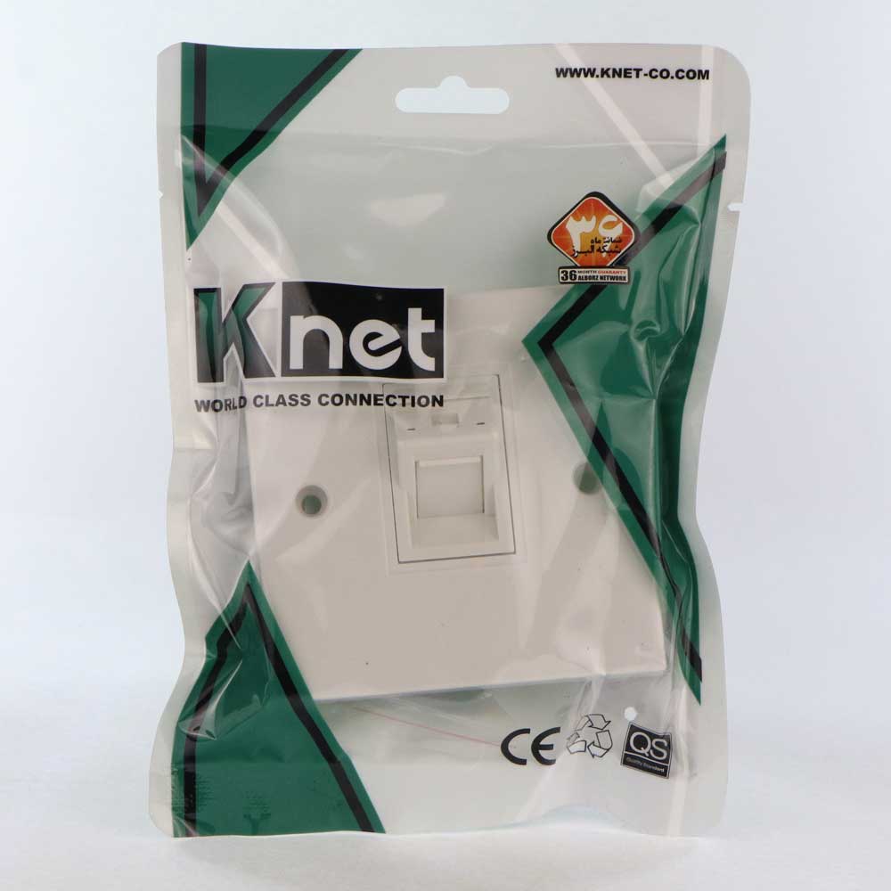 فیس پلیت تک پورت 45 درجه K-net 1126