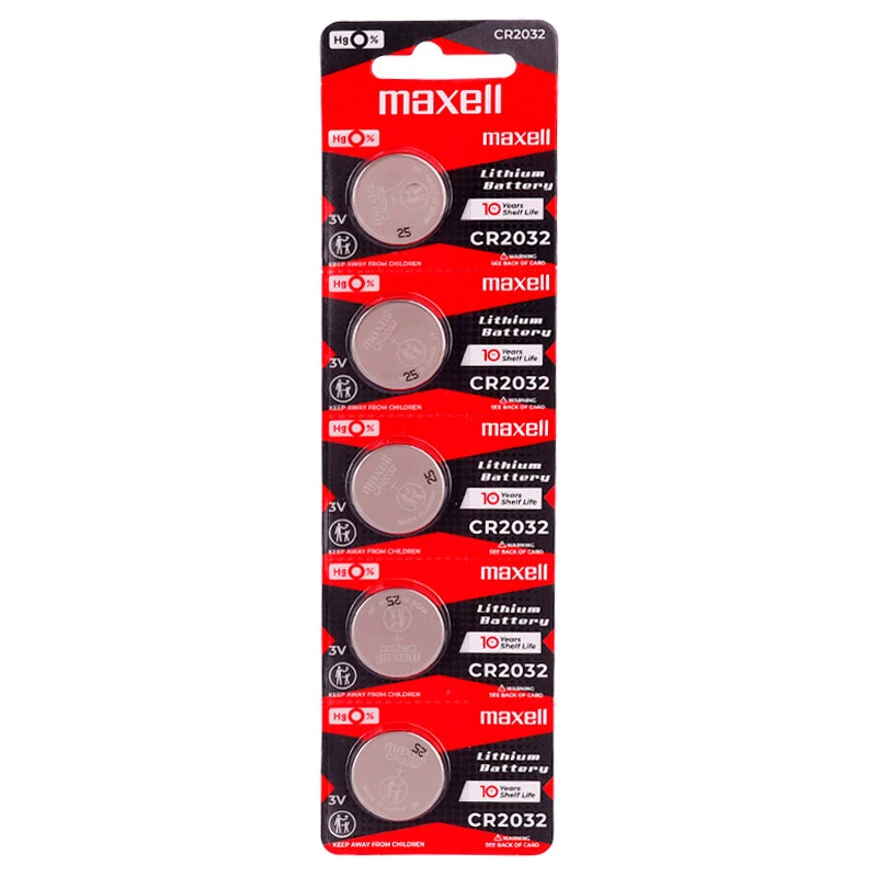 باتری سکه ای Maxell CR2032 بسته 5 عددی
