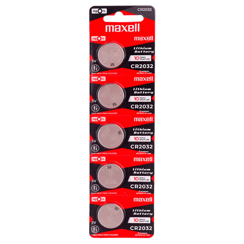 باتری سکه ای Maxell CR2032 بسته 5 عددی