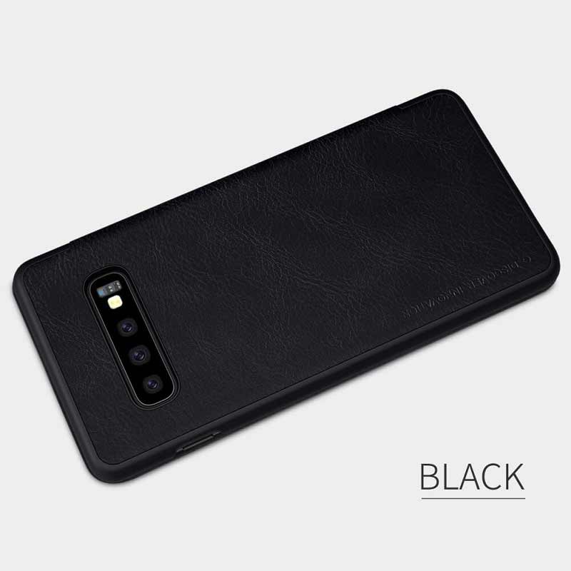 کیف چرمی اورجینال QIN نیلکین Samsung Galaxy S10