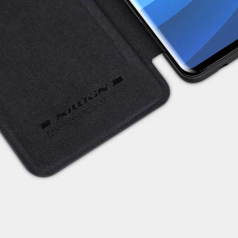 کیف چرمی اورجینال QIN نیلکین Samsung Galaxy S10
