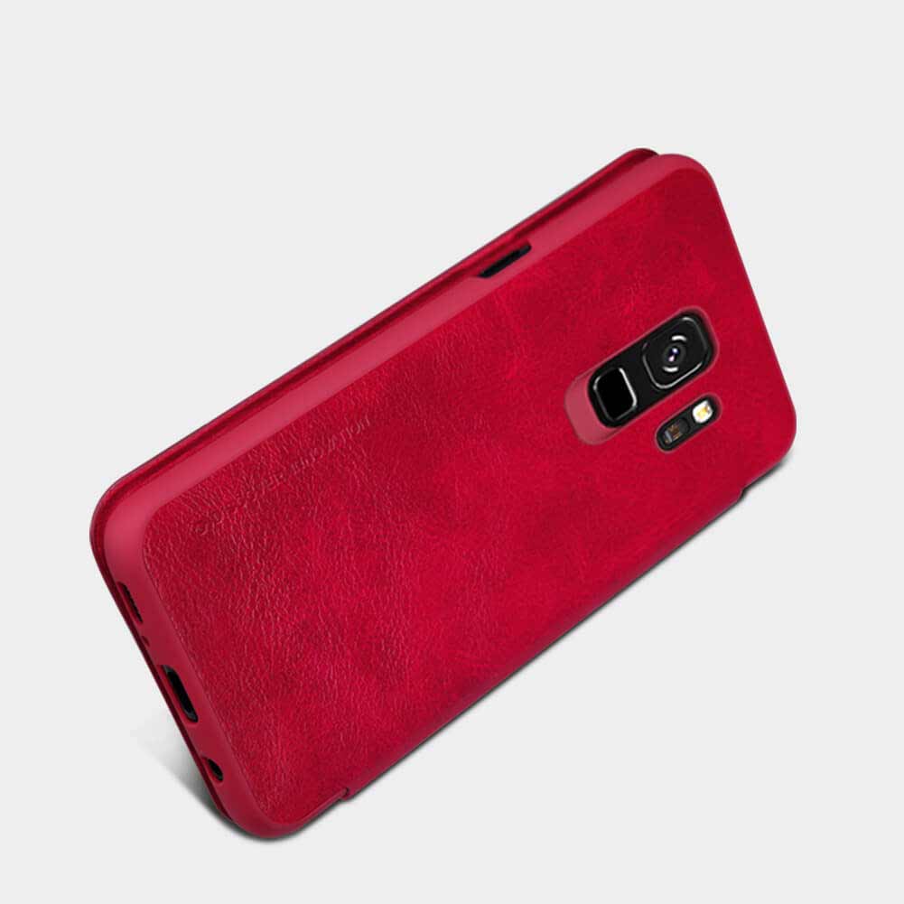 کیف چرمی اورجینال QIN نیلکین Samsung Galaxy S9