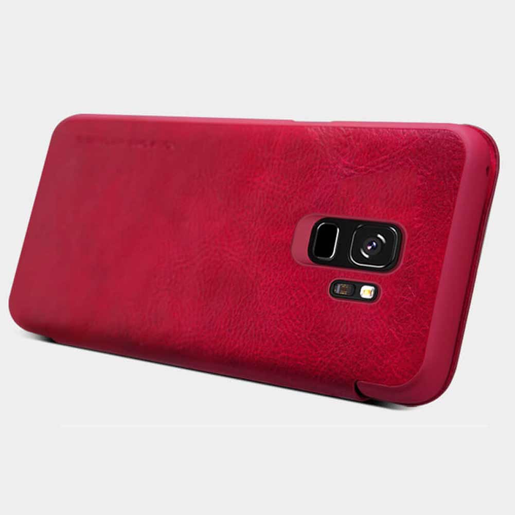 کیف چرمی اورجینال QIN نیلکین Samsung Galaxy S9