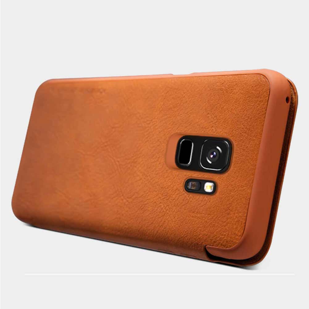 کیف چرمی اورجینال QIN نیلکین Samsung Galaxy S9