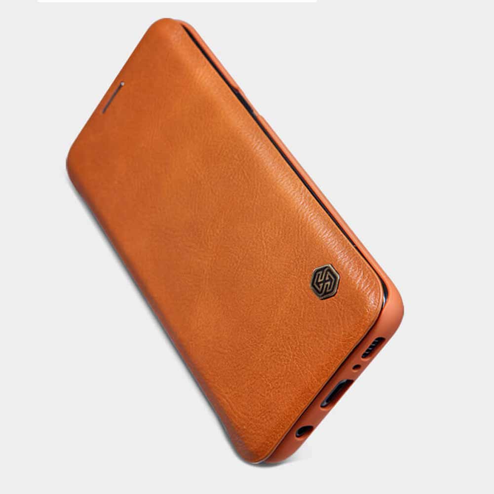 کیف چرمی اورجینال QIN نیلکین Samsung Galaxy S9
