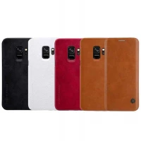 کیف چرمی اورجینال QIN نیلکین Samsung Galaxy S9