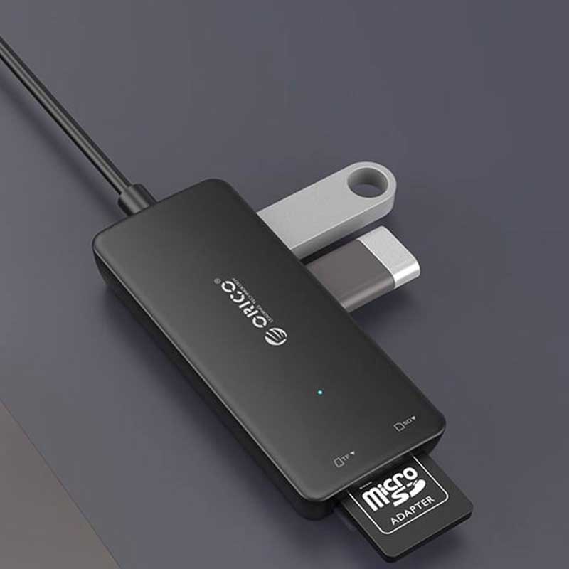 هاب اوریکو Orico H3TS-U2 USB2.0 3Port + رم ریدر 