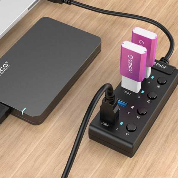 هاب 4 پورت USB3.0 اوریکو W9PH4-U3-V1
