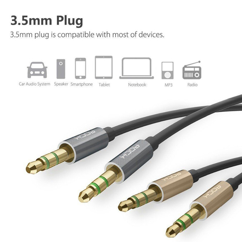 کابل Rock RAU0524 AUX 2m