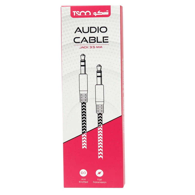 کابل AUX تسکو TC 86 یکسر L طول 1.8 متر