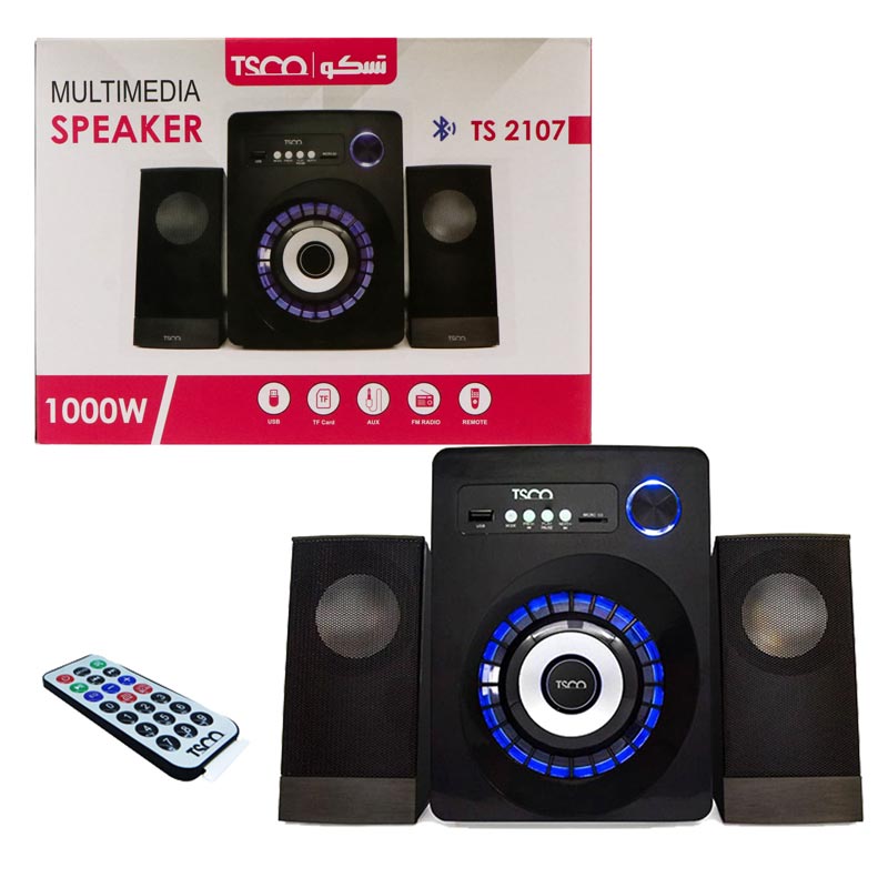 اسپیکر بلوتوثی رم و فلش خور TSCO TS 2107 + ریموت کنترل