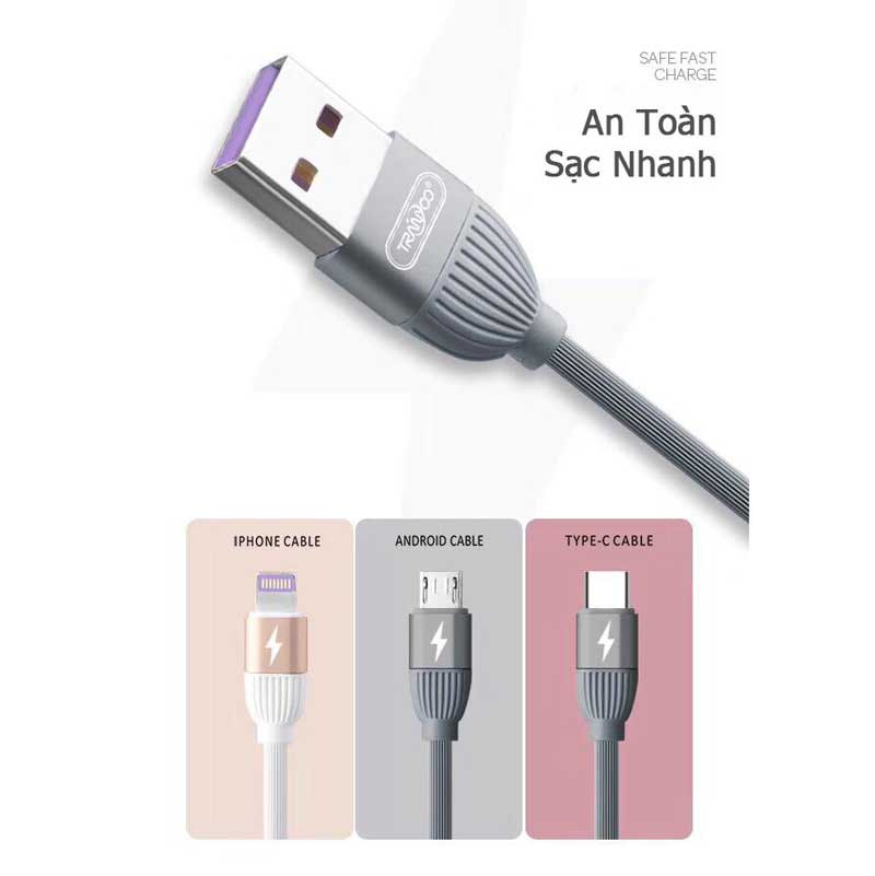 کابل آیفونی Tranyoo S3 5A 1.2m