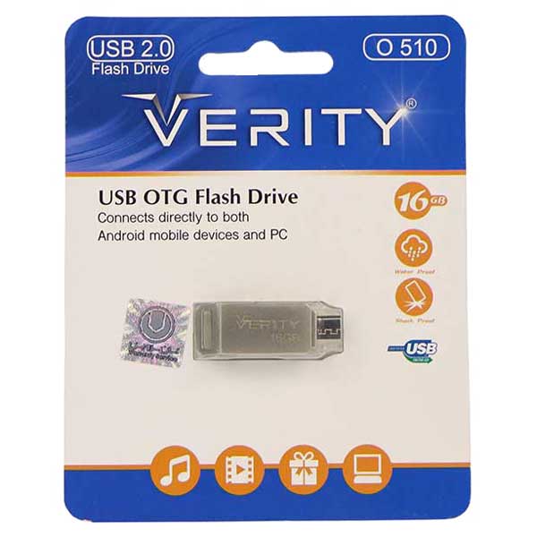 فلش 16 گیگ وریتی Verity O510 OTG